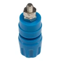Hirschmann Test & Measurement Blue 35A Test Connector, Brass Contacts, Nickel Plated, 2 mm Hole, Female, 60V DC, 930103102