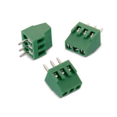 Wurth Elektronik PCB Terminal Block 3 Contacts 2.54 mm Pitch Through Hole Horizontal Green 150V 6A 691210910003
