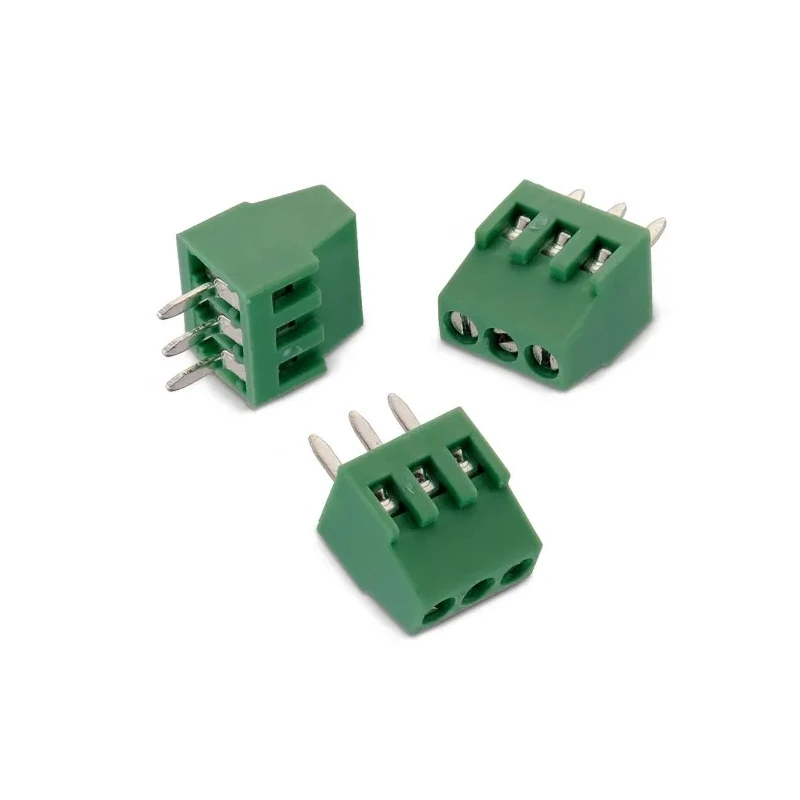 Wurth Elektronik PCB Terminal Block 3 Contacts 2.54 mm Pitch Through Hole Horizontal Green 150V 6A 691210910003