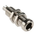 Hirschmann Test & Measurement Silver Female Banana Socket, 4 mm Solder, Nickel-Plated Brass, 60V DC, 16A, 22mm 930147000