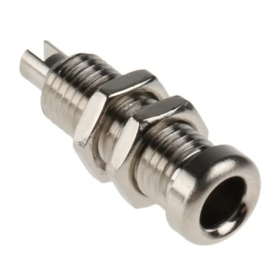 Hirschmann Test & Measurement Silver Female Banana Socket, 4 mm Solder, Nickel-Plated Brass, 60V DC, 16A, 22mm 930147000