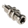 Hirschmann Test & Measurement Silver Female Banana Socket, 4 mm Solder, Nickel-Plated Brass, 60V DC, 16A, 22mm 930147000