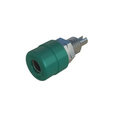 Hirschmann Test & Measurement Green Female Banana Socket, 4 mm Connector, Solder Termination, 30 V AC, 60 V DC 930176104