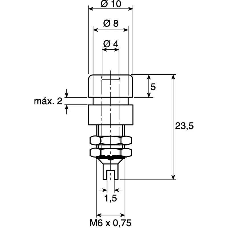 Hirschmann Test & Measurement Green Female Banana Socket, 4 mm Connector, Solder Termination, 30 V AC, 60 V DC 930176104