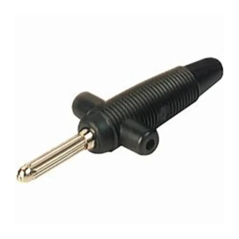 Hirschmann Test & Measurement Black Male Banana Plug, 4 mm Solder Termination, 60V DC, 30A, Nickel Plating 931667100