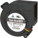 Sanyo Denki San Ace B97 Series Centrifugal Blower Fan 24V DC, 43.1 CFM, Wire Terminal, 97×97×33 mm, 610 Pa Static 9BMB24S201