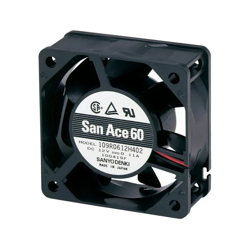 Sanyo Denki San Ace 109R Series Axial Fan 48V DC, 63 m³/h, 5.76 W, 120 mA, IP68, 60 × 60 × 25 mm, 7600 RPM 