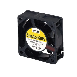 Sanyo Denki Axial Fan 24V DC, 18.7 CFM, 1.44W, IP68, Ball Bearing, Square Frame, 60x60x25 mm 9WP0624H401