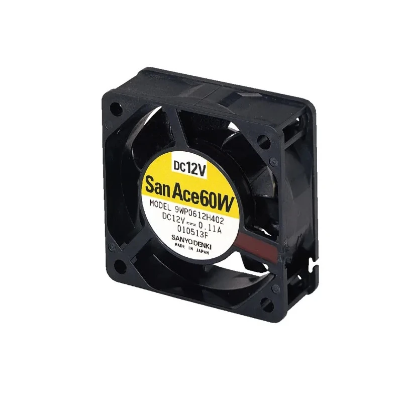 Sanyo Denki Axial Fan 24V DC, 18.7 CFM, 1.44W, IP68, Ball Bearing, Square Frame, 60x60x25 mm 9WP0624H401