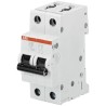 ABB System Pro M Compact Miniature Circuit Breaker, 2-Pole, 2A, Type D, 400V AC/125V DC, Thermal 2CDS252001R0021 S202-D2