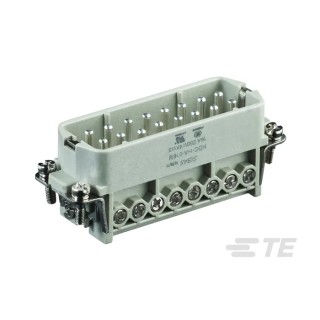 TE Connectivity Heavy Duty Power Connector Insert 10A, Male, 16 Contacts, Panel Mount, HDC HA Series T2010322101-000