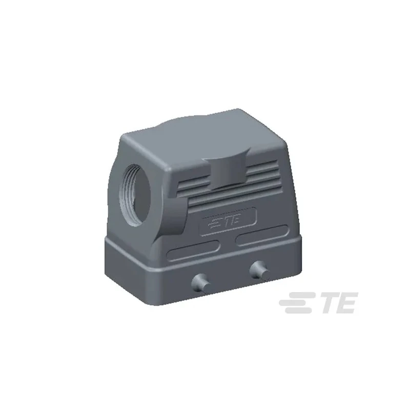 TE Connectivity Heavy Duty Power Connector Hood, Side Cable Entry, Die Cast Aluminium, Locking, IP65, M25 T1210100125-000