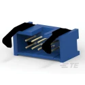 TE Connectivity AMP-LATCH Series Straight Through Hole PCB Header, 10 Contacts, 2 Row, 2.54 mm Pitch 2-1761713-3