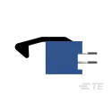 TE Connectivity AMP-LATCH Series Straight Through Hole PCB Header, 10 Contacts, 2 Row, 2.54 mm Pitch 2-1761713-3