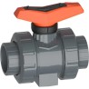 Georg Fischer Ball Valve Solvent Cement Socket 16 Bar BS, PTFE Ball Seal, Lockable Lever 161546244