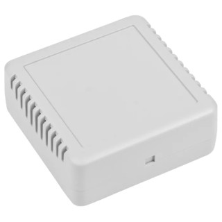 RS PRO Grey ABS Enclosure, IP20, IK06, 75.8 mm x 75.6 mm x 30.3 mm, Grey Lid 192-0715