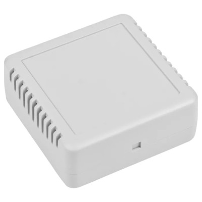 RS PRO Grey ABS Enclosure, IP20, IK06, 75.8 mm x 75.6 mm x 30.3 mm, Grey Lid 192-0715