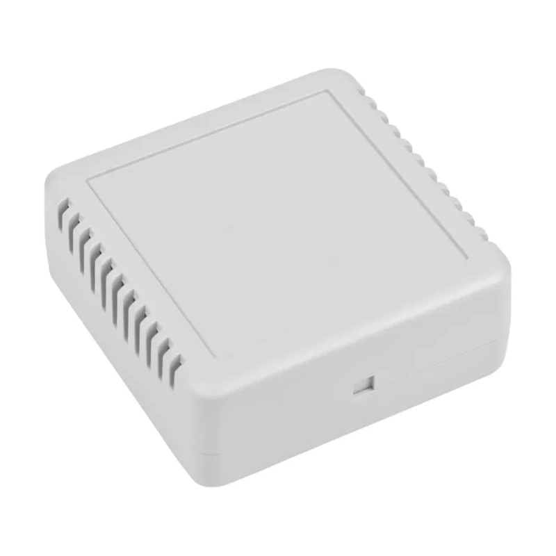 RS PRO Grey ABS Enclosure, IP20, IK06, 75.8 mm x 75.6 mm x 30.3 mm, Grey Lid 192-0715