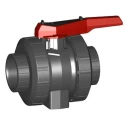 Georg Fischer Ball Valve Solvent Cement Socket 16 Bar BS, PTFE Ball Seal, Lockable Lever 161546244