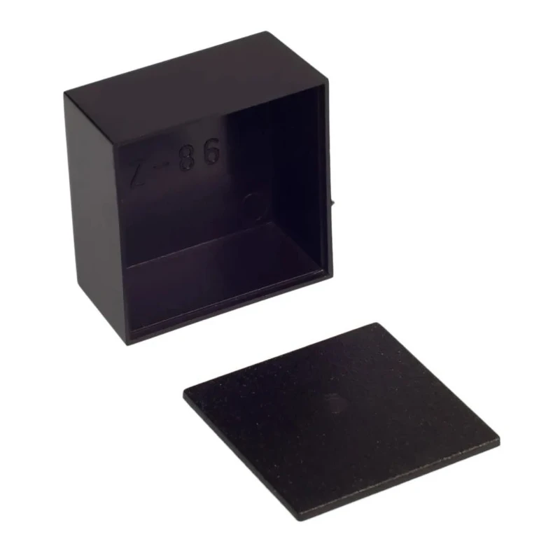 RS PRO ABS Enclosure Black Lid, IP52 Protection, 41.8 x 41.8 x 21.5 mm, Model 