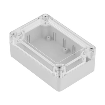 RS PRO Polycarbonate ABS Electrical Enclosure with Transparent Lid, IP68, IK07, 105x70x40mm IP68