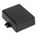 RS PRO Flanged ABS Enclosure IP54, Black, 27.9 mm Height, 75.8 mm Length, 77.9 mm Width, Two-Part, Wall Mounting 