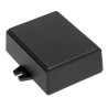 RS PRO Flanged ABS Enclosure IP54, Black, 27.9 mm Height, 75.8 mm Length, 77.9 mm Width, Two-Part, Wall Mounting