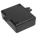 RS PRO Flanged ABS Enclosure IP54, Black, 27.9 mm Height, 75.8 mm Length, 77.9 mm Width, Two-Part, Wall Mounting 