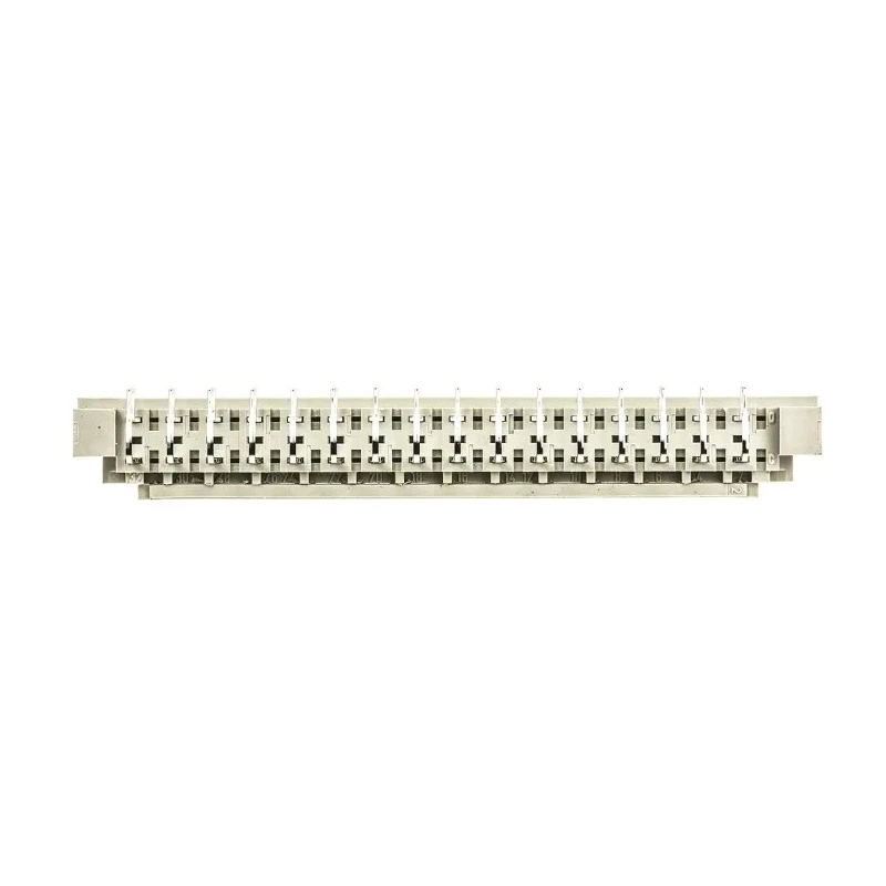 HARTING DIN 41612 Connector 32 Way 5.08 mm Pitch, Through Hole, C/2, Solder Class C2, 2 Row Male, Right Angle 09046326921