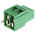 Phoenix Contact MKDS 3/2 Series PCB Terminal Block 2-Contact 5 mm Pitch 1 Row 24A Green Right Angle 1711026