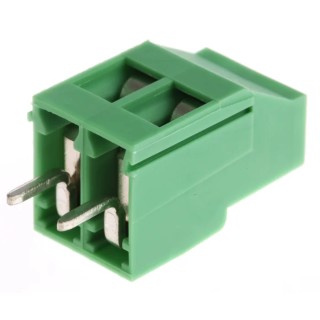 Phoenix Contact MKDS 3/2 Series PCB Terminal Block 2-Contact 5 mm Pitch 1 Row 24A Green Right Angle 1711026