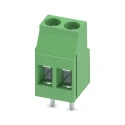 Phoenix Contact MKDS 3/2 Series PCB Terminal Block 2-Contact 5 mm Pitch 1 Row 24A Green Right Angle 1711026