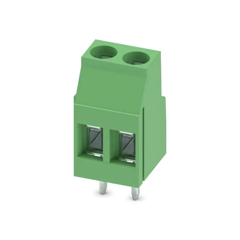 Phoenix Contact MKDS 3/2 Series PCB Terminal Block 2-Contact 5 mm Pitch 1 Row 24A Green Right Angle 1711026