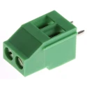 Phoenix Contact MKDS 3/2 Series PCB Terminal Block 2-Contact 5 mm Pitch 1 Row 24A Green Right Angle 1711026