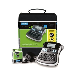 Dymo Handheld Label Printer, 12 mm Max Label Width, QWERTY Keyboard, Manual Cutter, Type G Plug, Computer 2094492