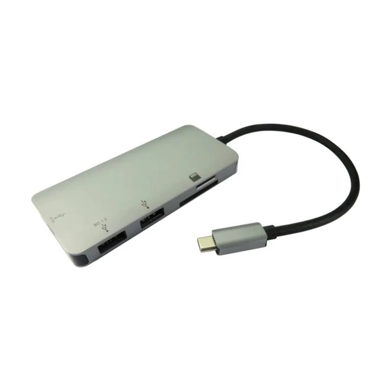 RS PRO 2 Port USB 3.0 Hub USB Powered, Type C Card Reader, 150mm Cable, 192-4704