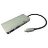 RS PRO 2 Port USB 3.0 Hub USB Powered, Type C Card Reader, 150mm Cable, 192-4704
