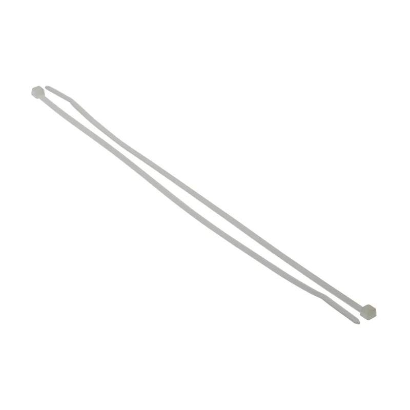 HellermannTyton Non-Releasable Cable Tie, 205 mm x 2.5 mm, Polyamide 66, Natural, T18L Series 111-02119 T18L-PA66-NA