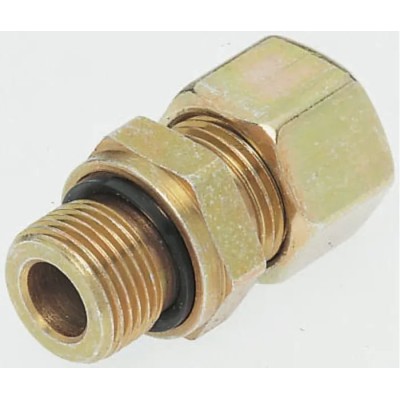 Parker Hydraulic Fitting Male G, 90°, Steel, Zinc Plated, Maximum Operating Temperature 120°C GE12LREDCF