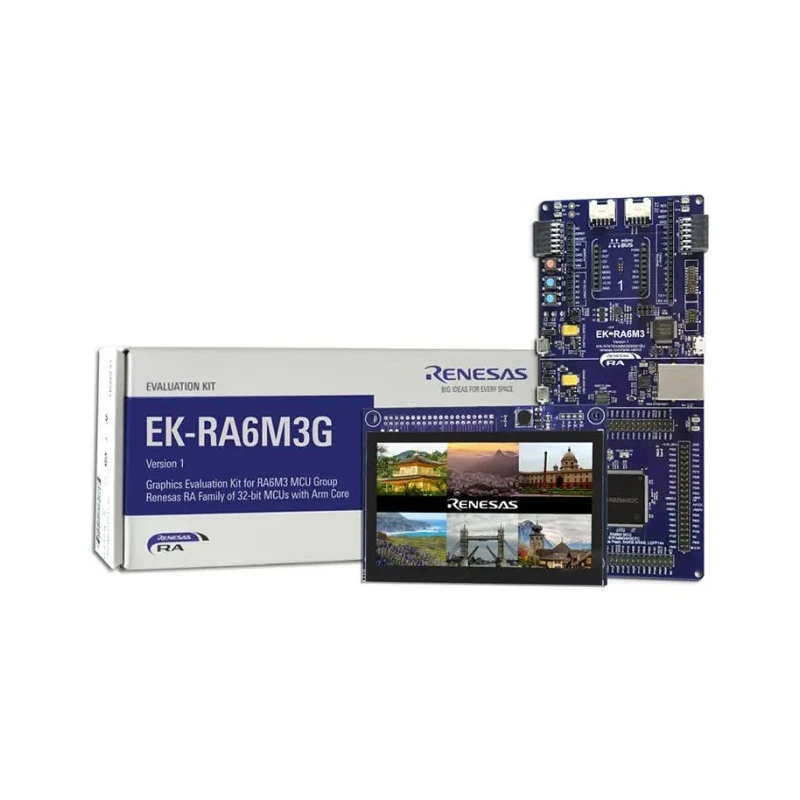 Renesas Electronics ARM Cortex-M4 Development Board with Ethernet, USB HS, TFT/JPEG, 1MB-2MB Flash, 640kB RTK7EKA6M3S01001BU