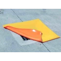 Ecospill Ltd Polyurethane Drain Cover, 460mm x 460mm, Orange, Chemical Resistant, D4204646