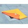 Ecospill Ltd Polyurethane Drain Cover, 460mm x 460mm, Orange, Chemical Resistant, D4204646