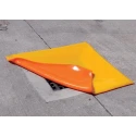 Ecospill Ltd Polyurethane Drain Cover, 460mm x 460mm, Orange, Chemical Resistant, D4204646