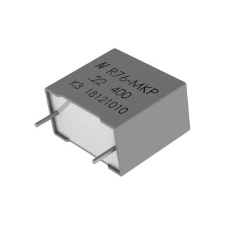 KEMET R76QI212050H3J Film Capacitor 12nF, ±5% Tolerance, 1kV DC, 600V AC, Through Hole