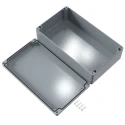 Rose Die Cast Aluminium Enclosure IP66 IK09 Grey Lid 400x230x111mm Aluminium Standard Series 01234011