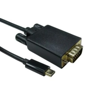 RS PRO USB Type C to VGA Adapter Cable USB 3.1 1080P 1m 192-4714
