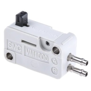 SMC Basic Pneumatic Manual Control Valve 3/2, , 0.8 MPa, 49.03 NL/min, PBT Body, 2.5 mm Thread, Side Port, VM1000