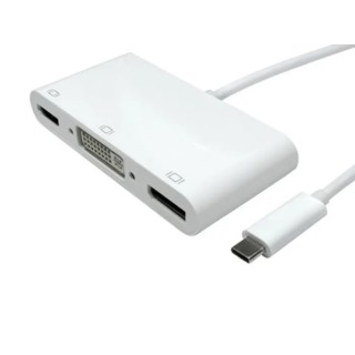 RS PRO USB 3.1 Type-C to HDMI, DisplayPort, DVI Adapter, 4K Resolution, 192-4723