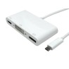 RS PRO USB 3.1 Type-C to HDMI, DisplayPort, DVI Adapter, 4K Resolution, 192-4723