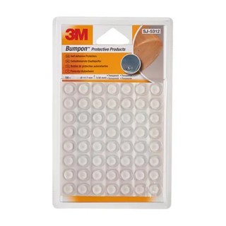 3M Circular Polyurethane Self-Adhesive Feet, 12.7 mm Diameter, 12.7 mm Width × 50 ft Length, 3.5 mm Thickness, UL 22868